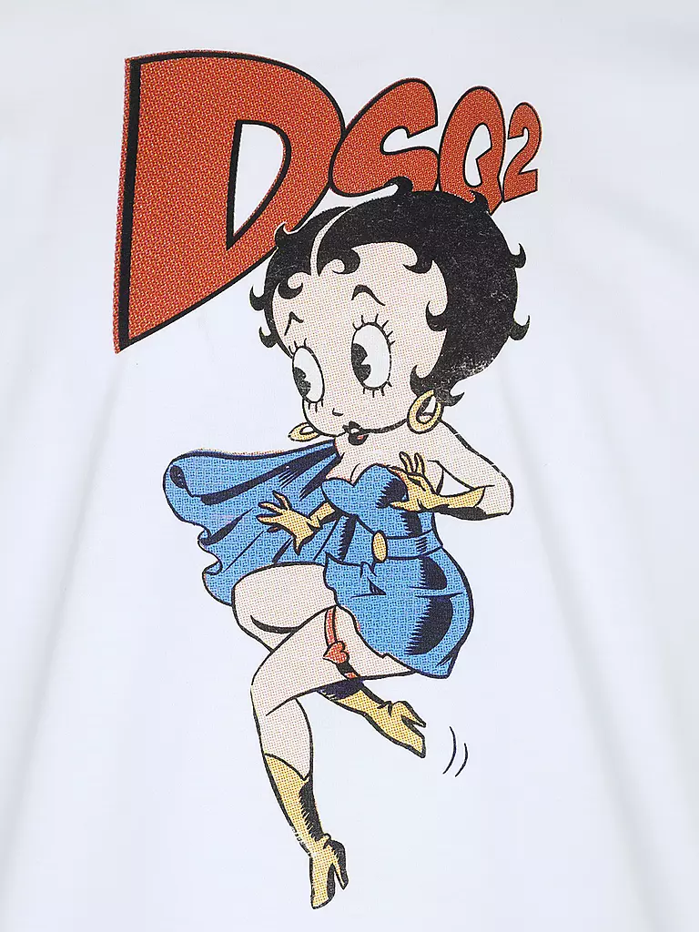 DSQUARED2 T-Shirt BETTY BOOP weiss