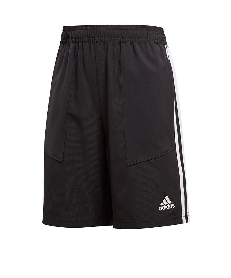 adidas Tiro 19 Woven Short Kids Schwarz Weiss