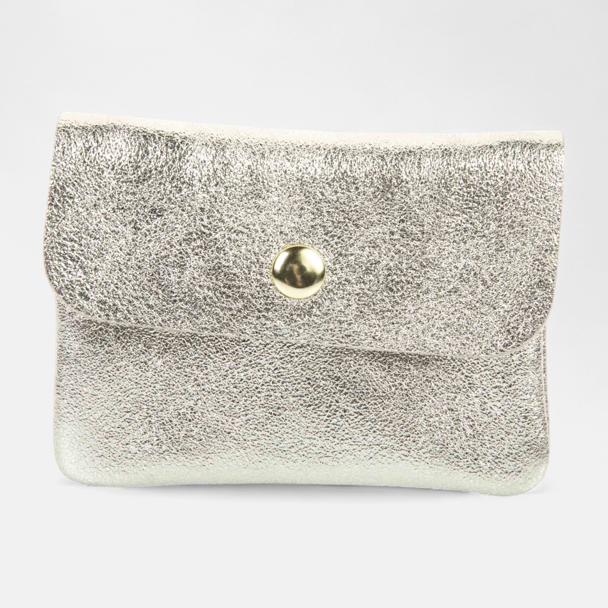 Petite maroquinerie en cuir or