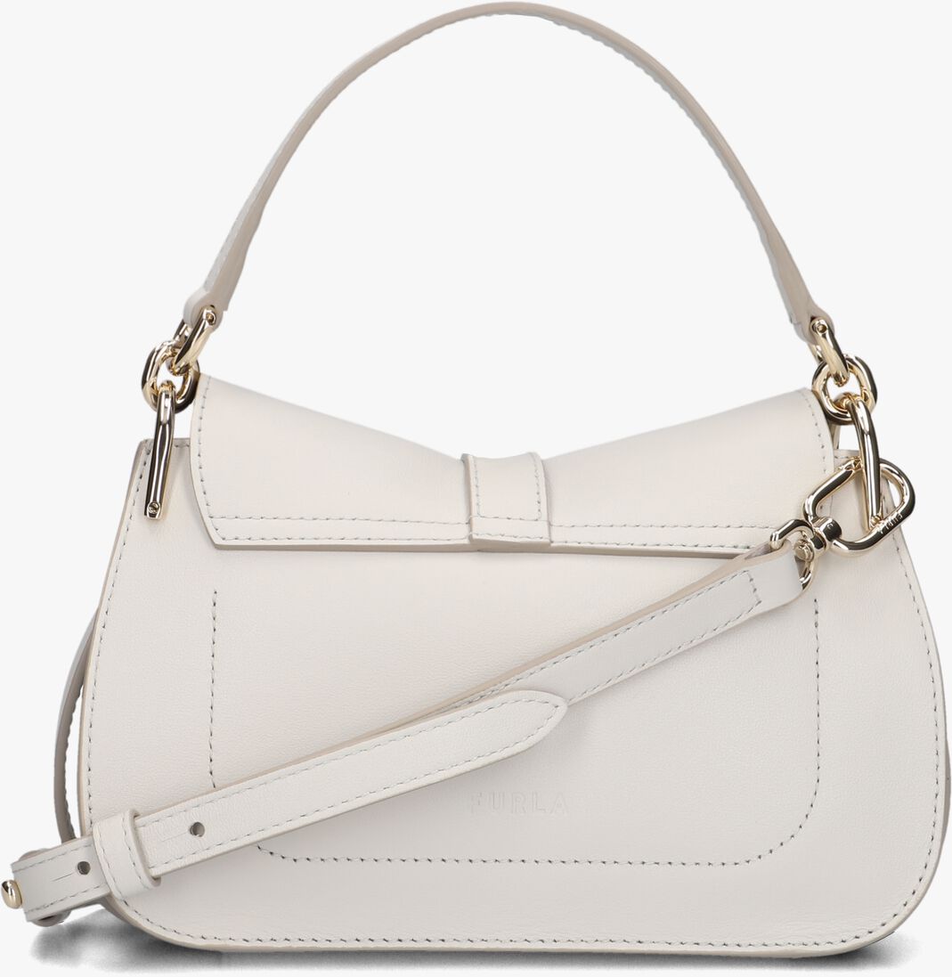 witte furla handtas flow mini top handle