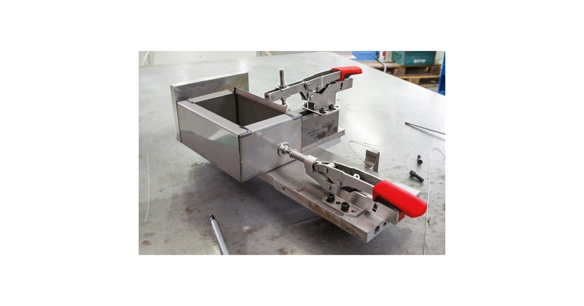 BESSEYHorizontale spanner met open arm STC-HH70  (Zilver/rood)