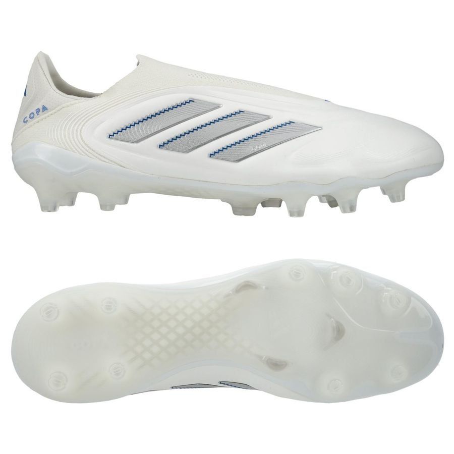 adidas Copa Pure Elite III Laceless FG Polar Victory - Blanc/Argenté/Bleu