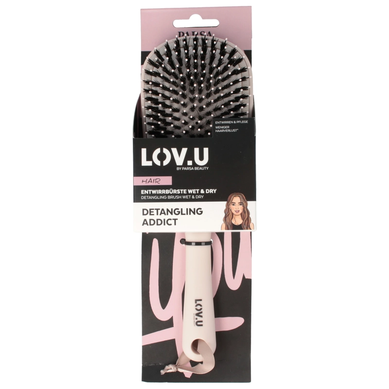 Parsa LOV.U Detangling Brush - Beige