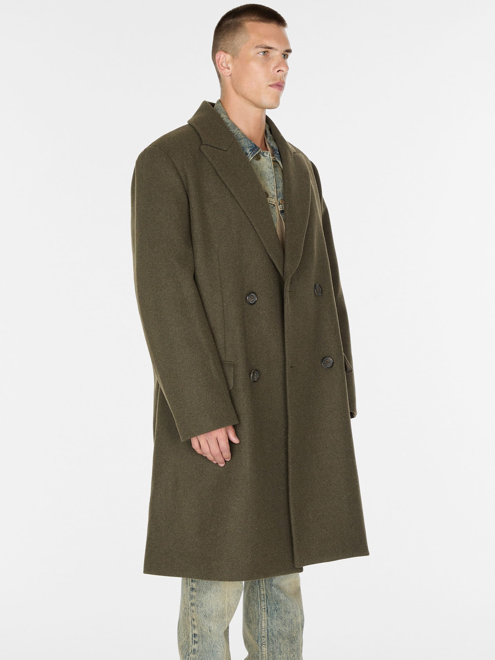 casaco de lã oversized