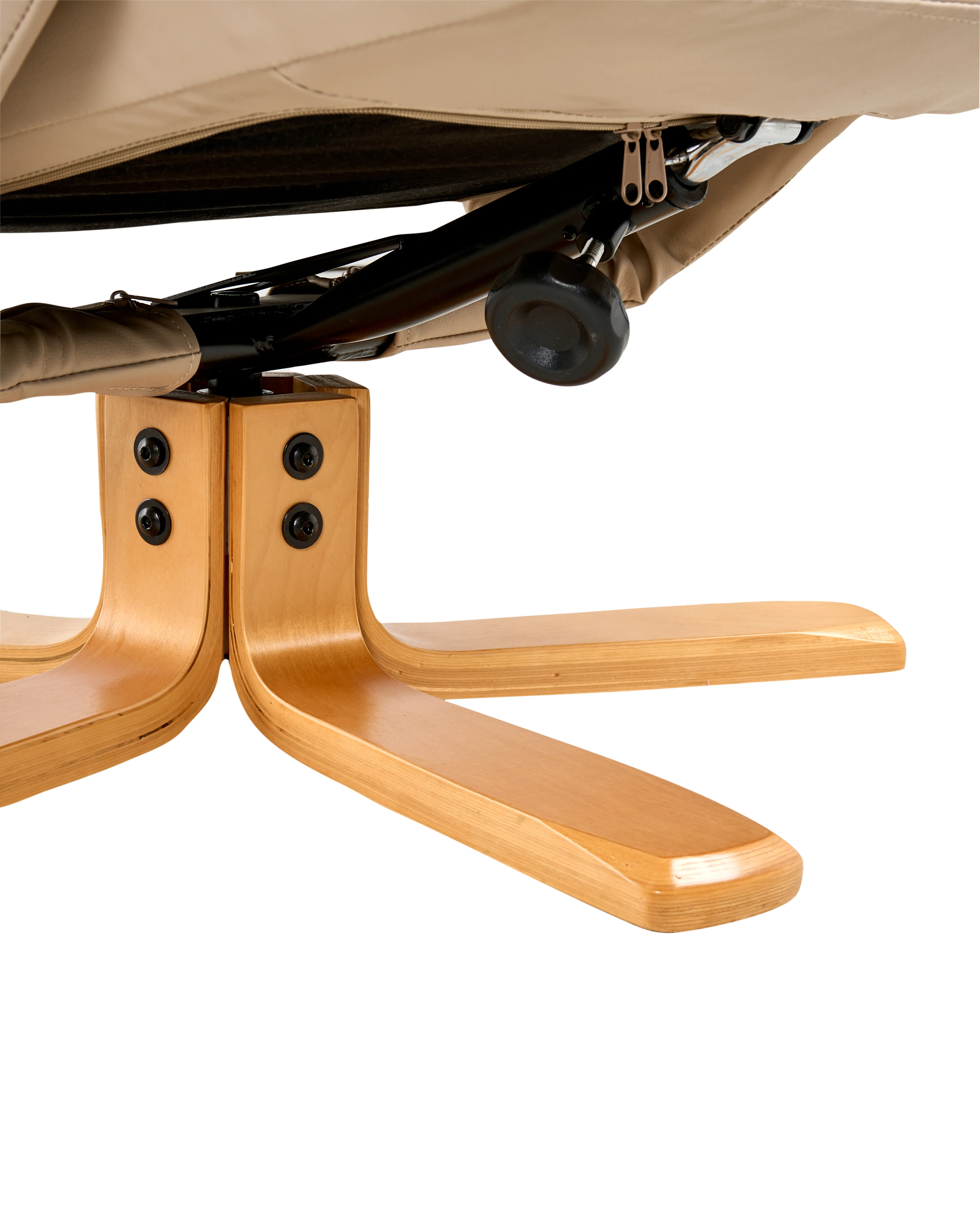 Relaxfauteuil EPSE met voetenbank Kunstleer Beige
