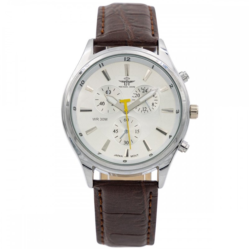 Montre Homme M. JOHN bracelet Cuir Marron
