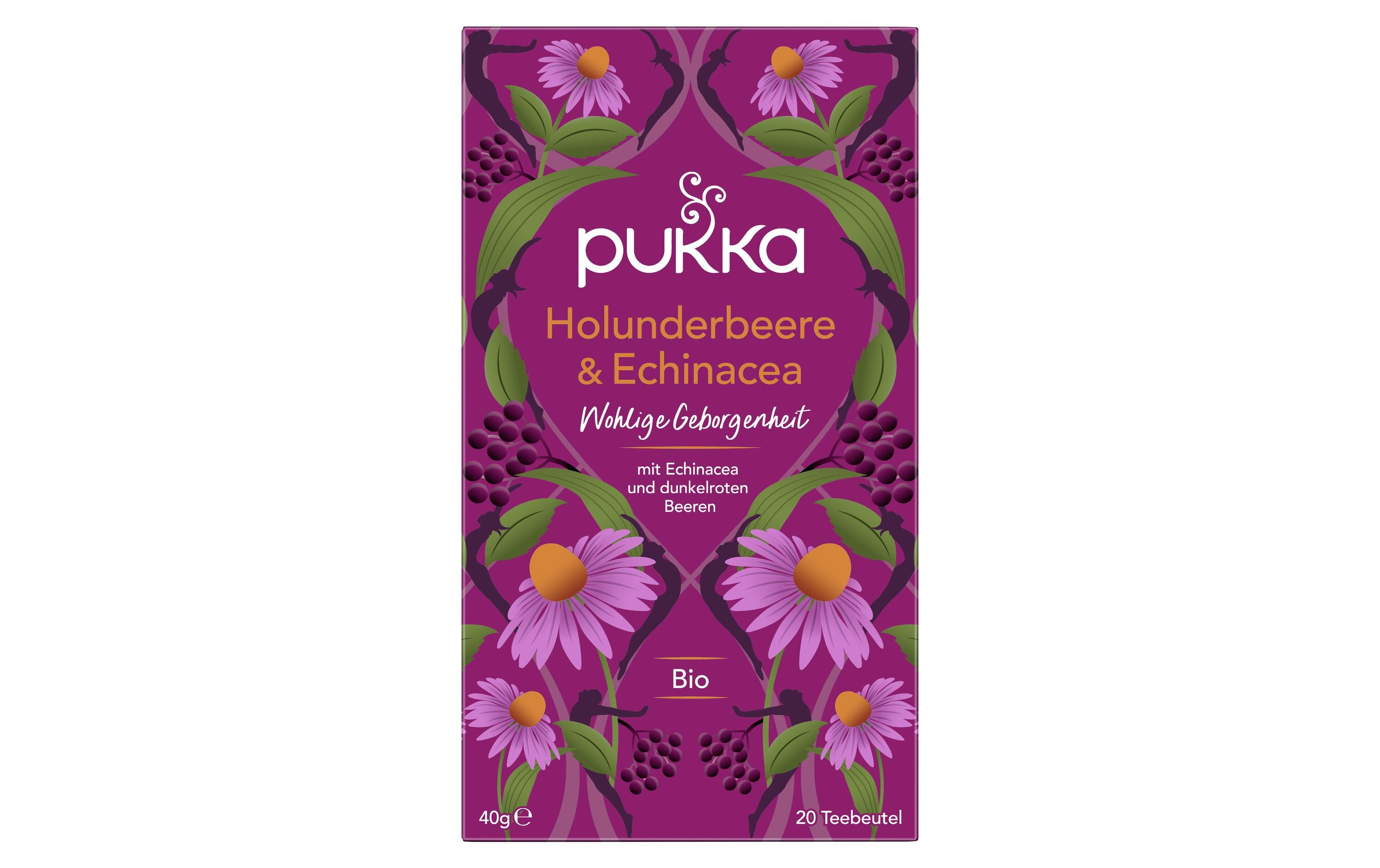Teebeutel Holunderbeere & Echinacea 20 StückBeeren Teemischung