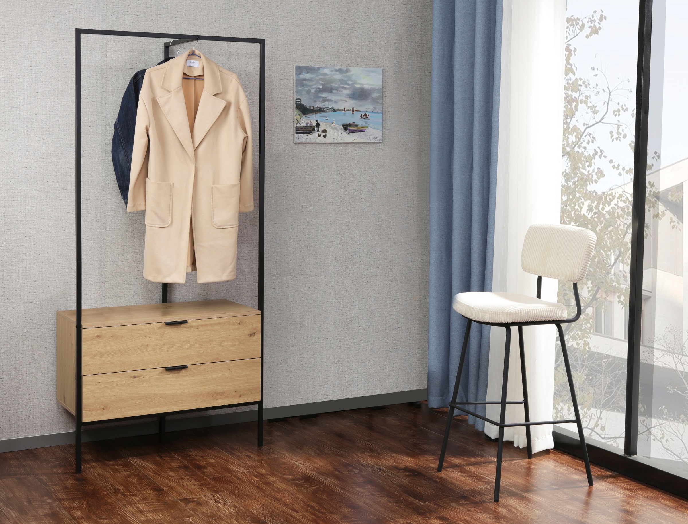 INOSIGN Garderobenschrank »Innsbruck« 1 Stk. tlg. Garderobe mit Kleiderstange & 2 Schubladen - (B/T/H) 85/47/190 cm