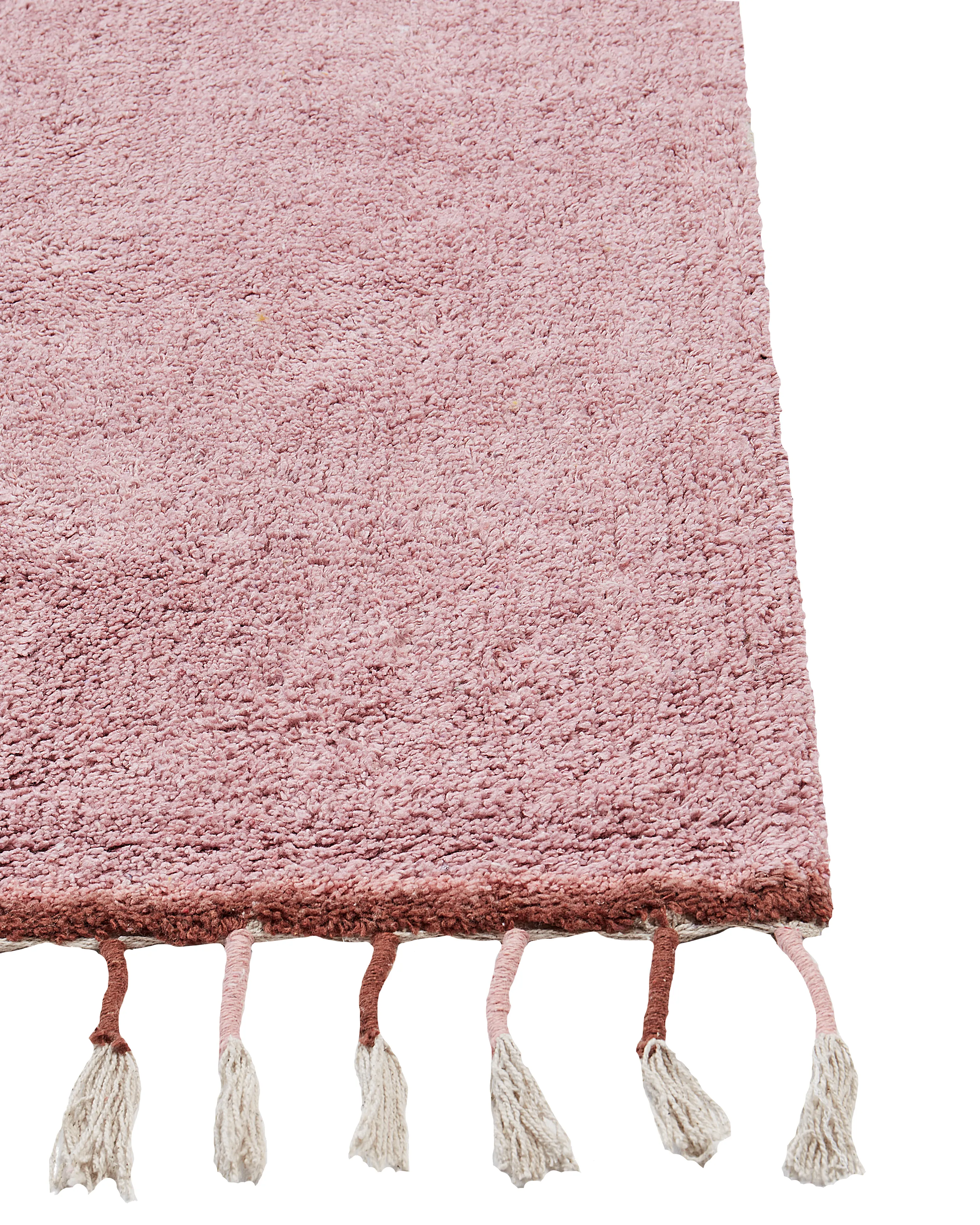 Kindervloerkleed CAPARLI Roze 140 x 200 cm Katoen