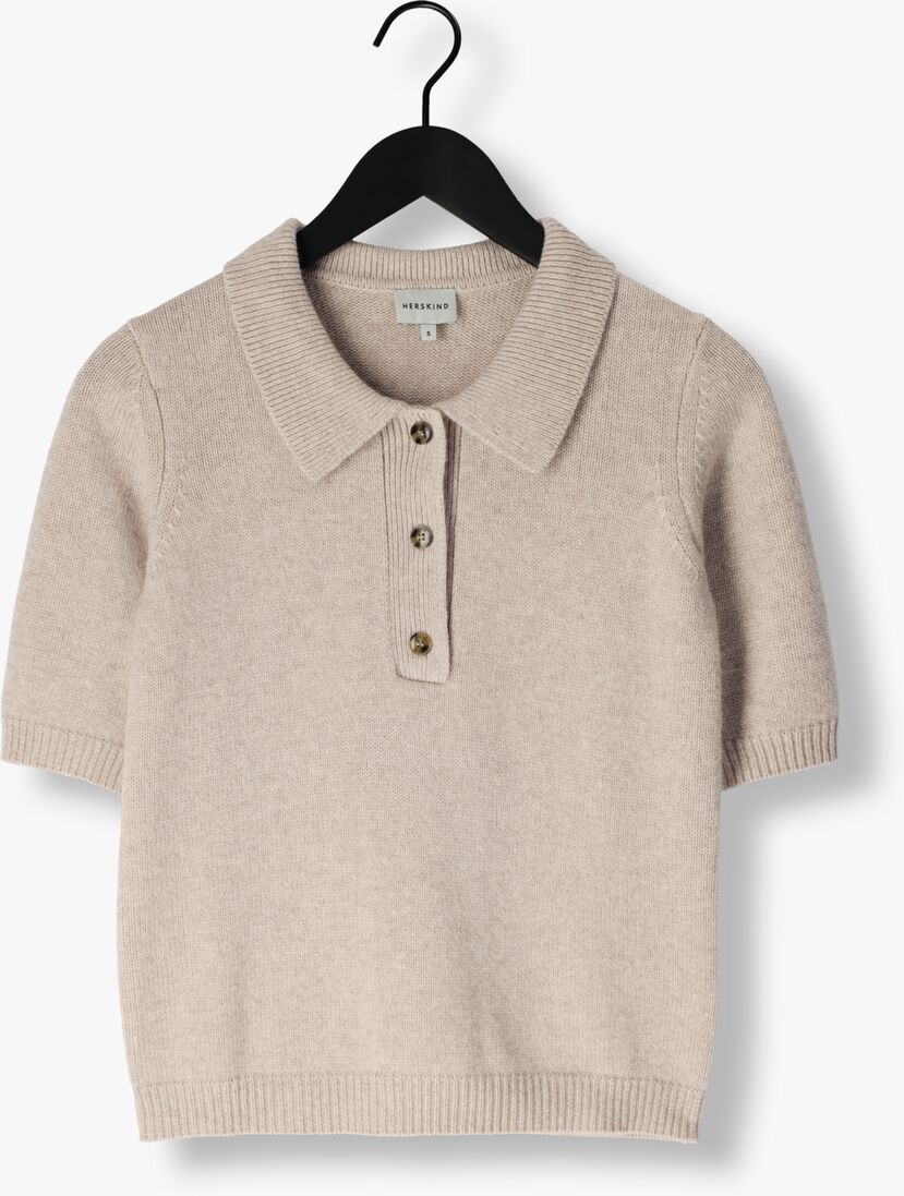 creme herskind top alberto knit polo blouse