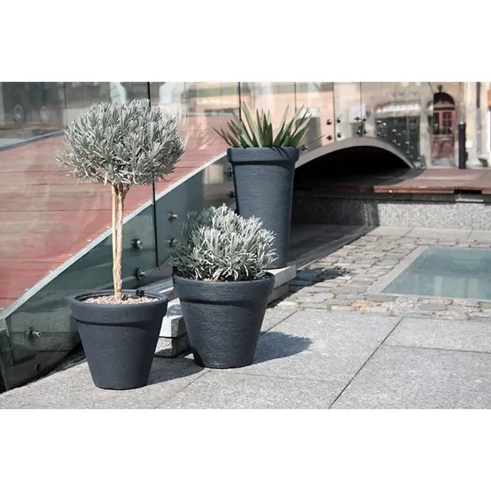 Prosperplast Plantenpot Classic - antraciet - D58 x H47 cm