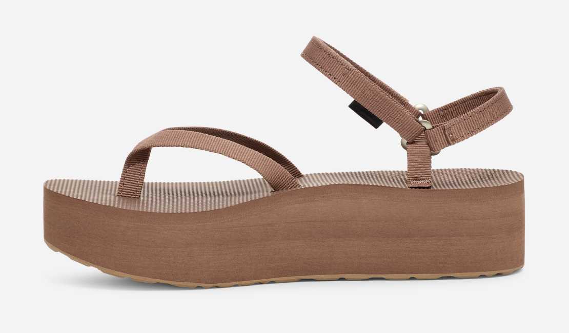 Dames Flatform Slim Sandal