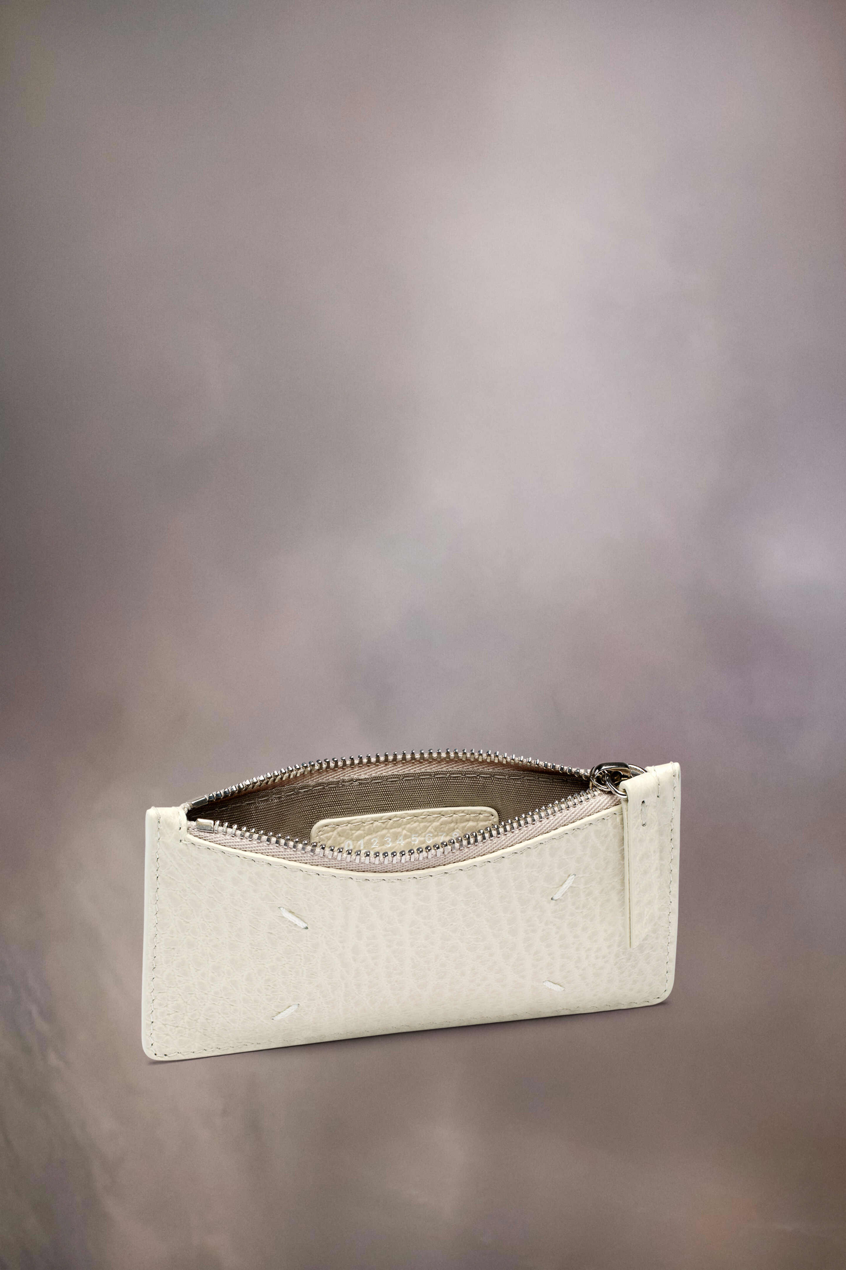 Portefeuille porte-cartes Four stitches Gris clair