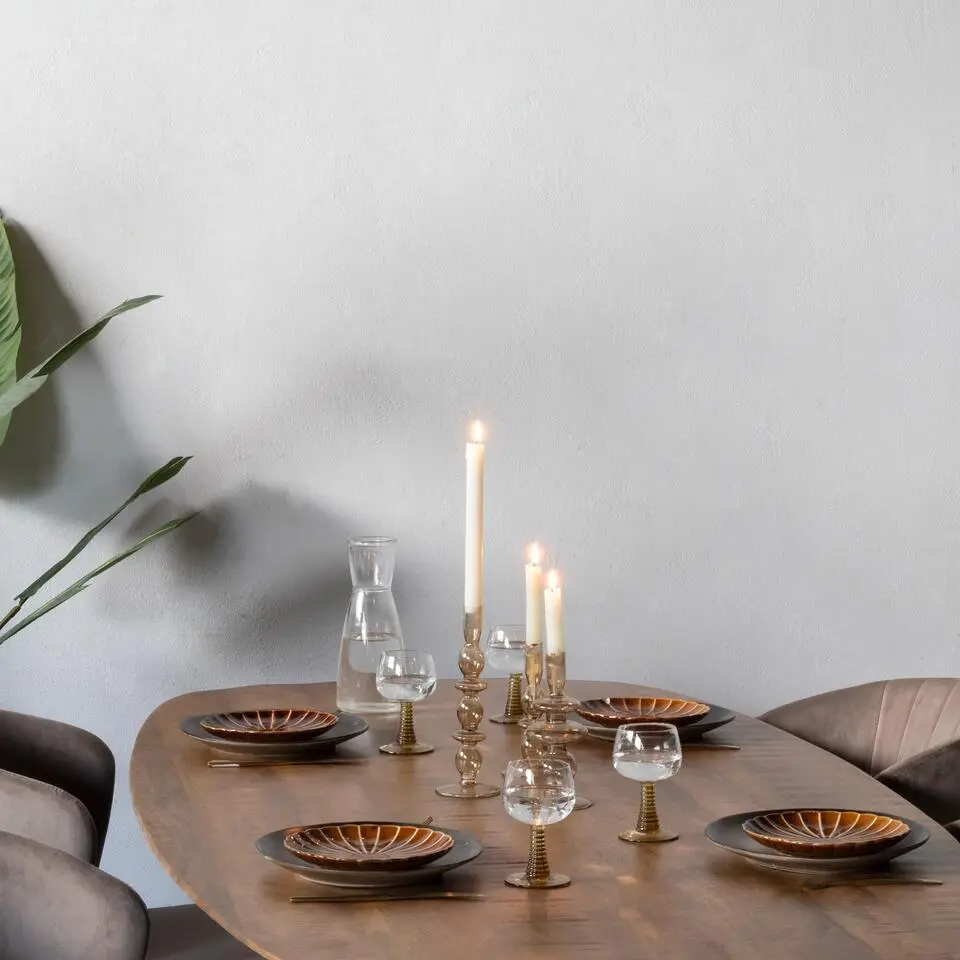 Eettafel Deens Ovaal - Bruin Hout - 240cm - Tafel Jordan