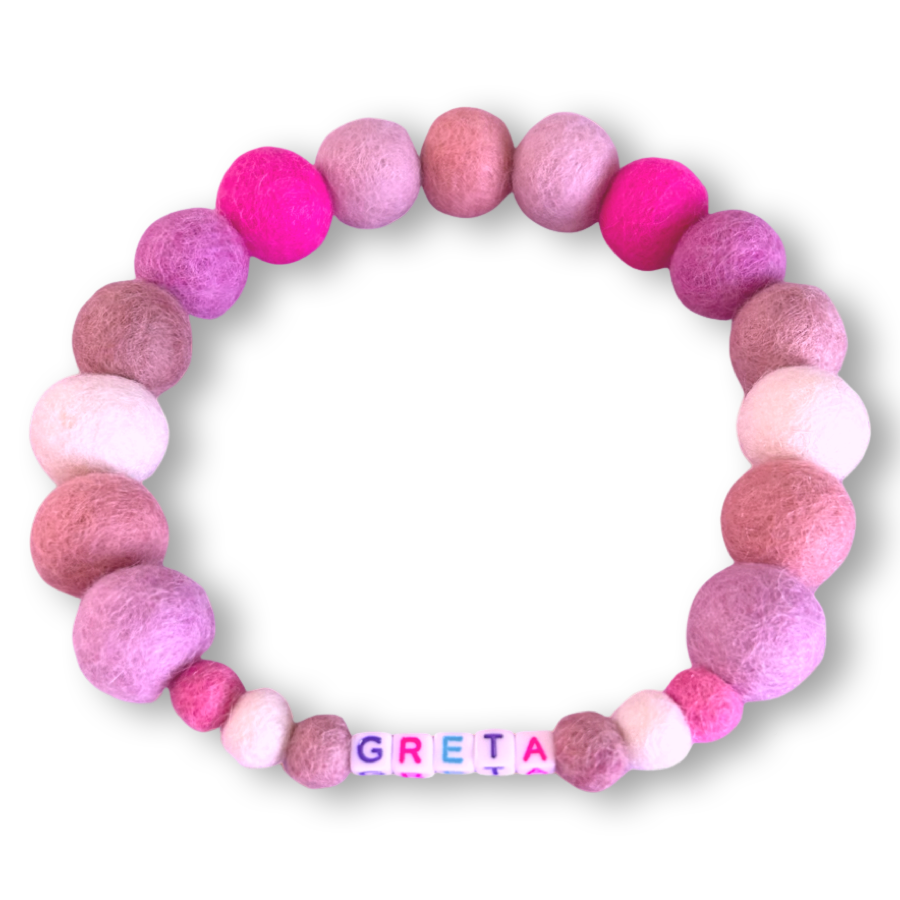 Coleira personalizada para cães com pompons