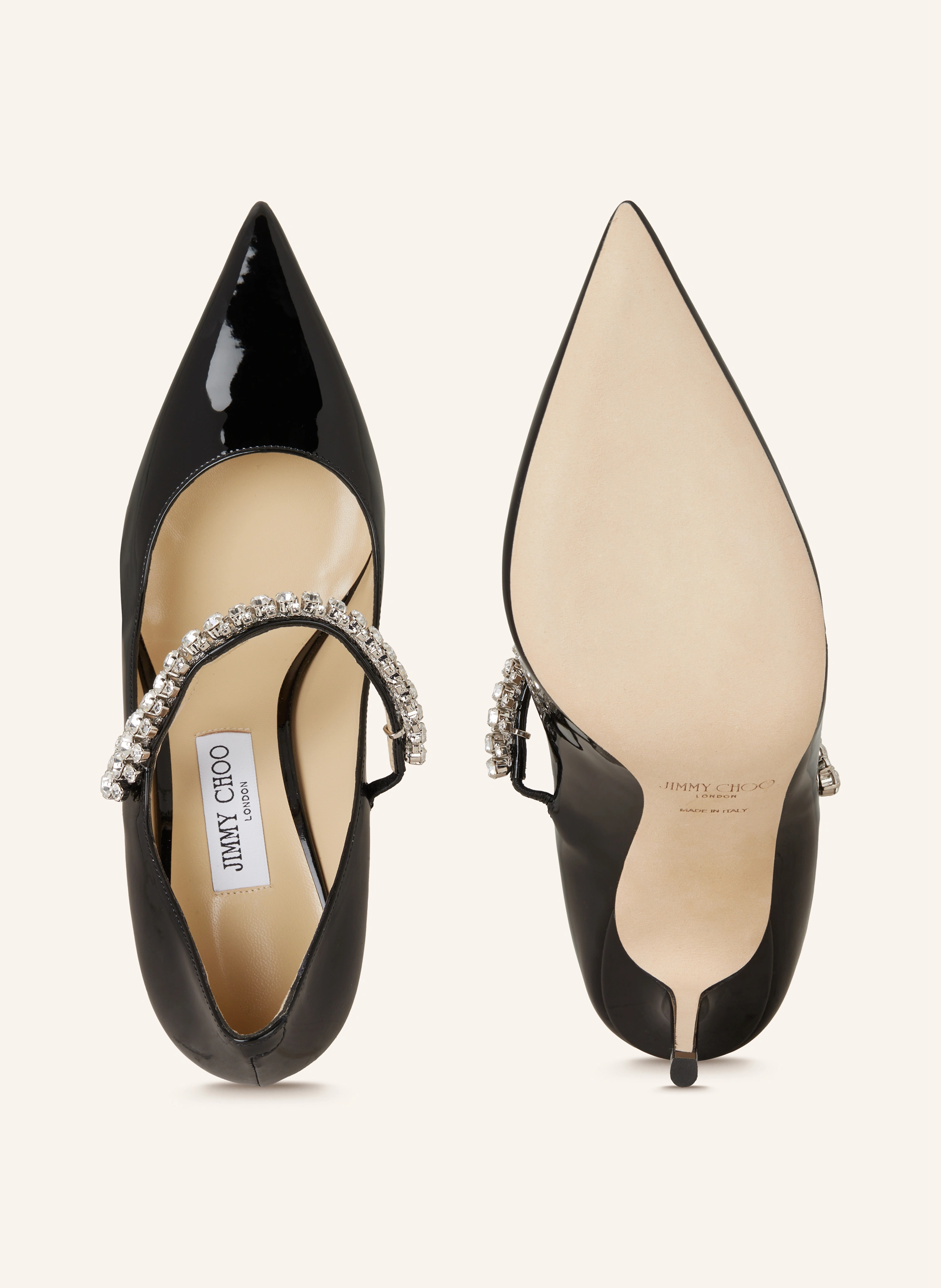 JIMMY CHOO Slingpumps BING 85 mit Schmucksteinen