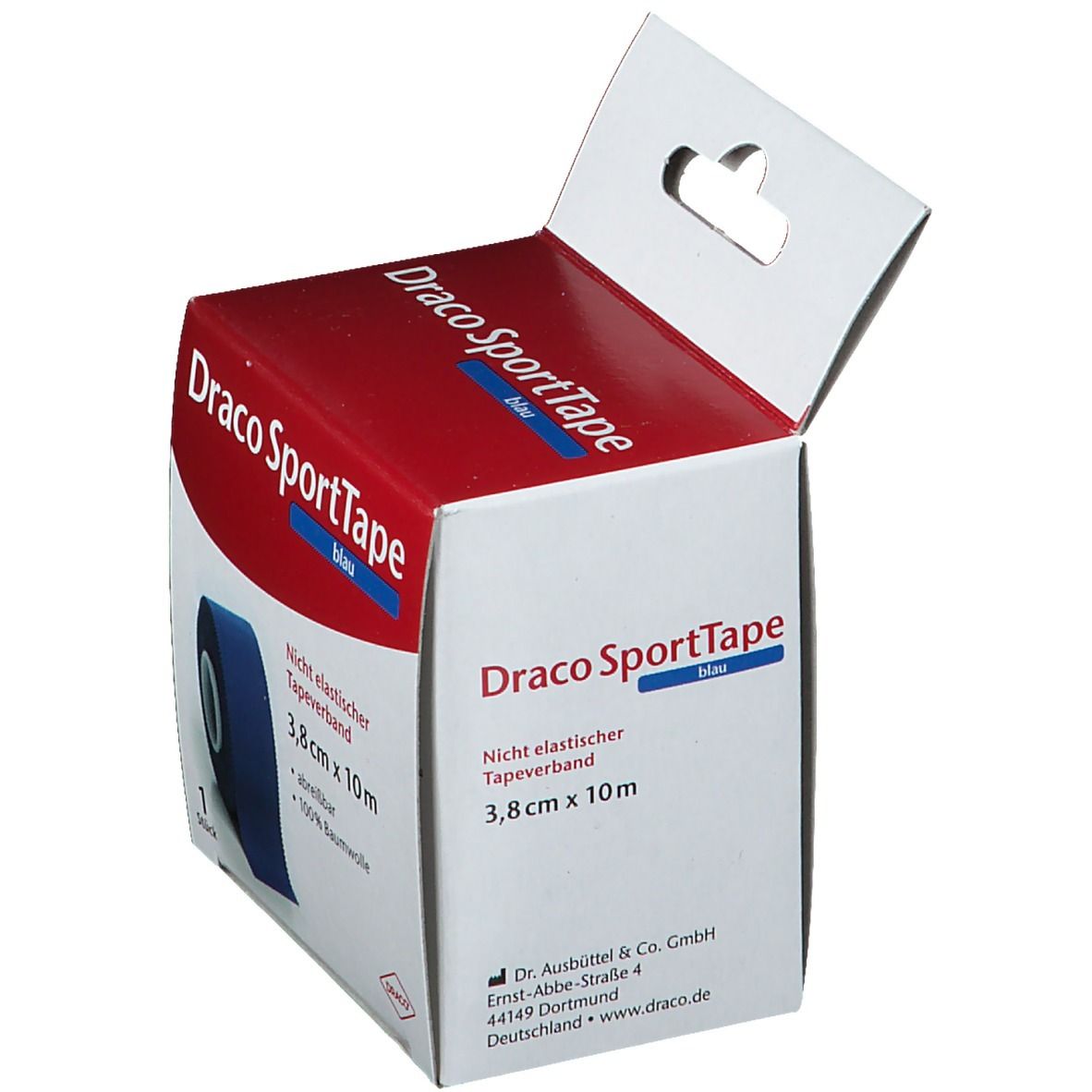 Draco SportTape 3,8 cm x 10 m blau