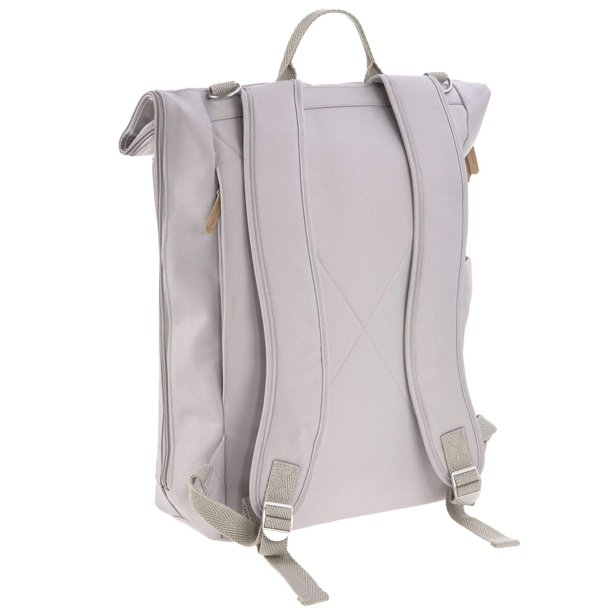 Lassig Sac à Couches Rolltop - Gris
