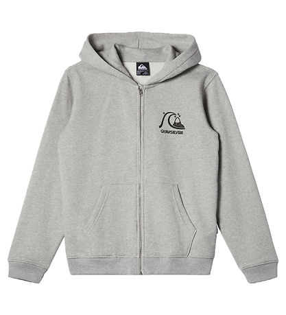 QuikSølver Cardigan - Graphic - Gråmeleret m. Sort