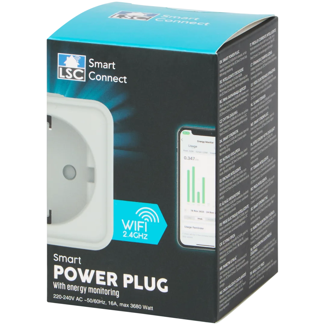 LSC Smart Connect slimme stekker Max. 3680 watt