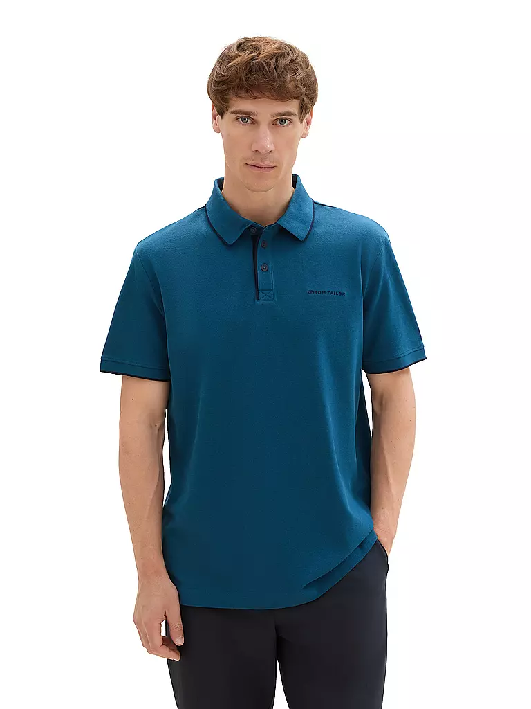 TOM TAILOR Poloshirt Regular Fit petrol