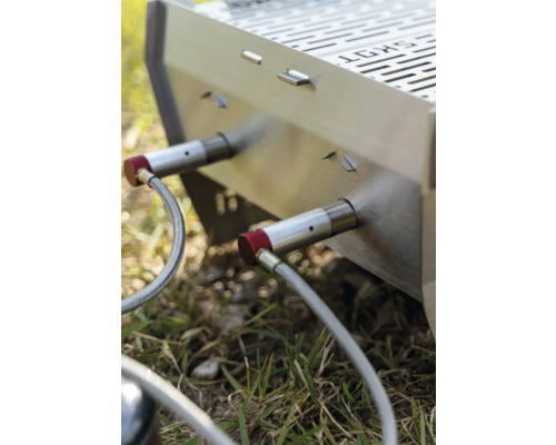 SKOTTI Max 2-pits gasgrill inclusief grillrooster en roestvrijstalen tas