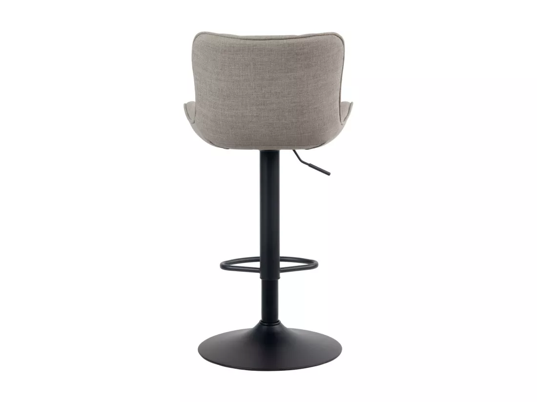 Lot de 2 Tabouret de bar - Tissu - Taupe - Linus