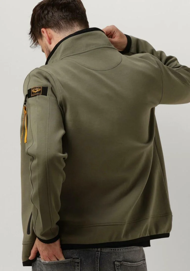 PME LEGEND groene pme legend vest hooded jacket spacer look sweat