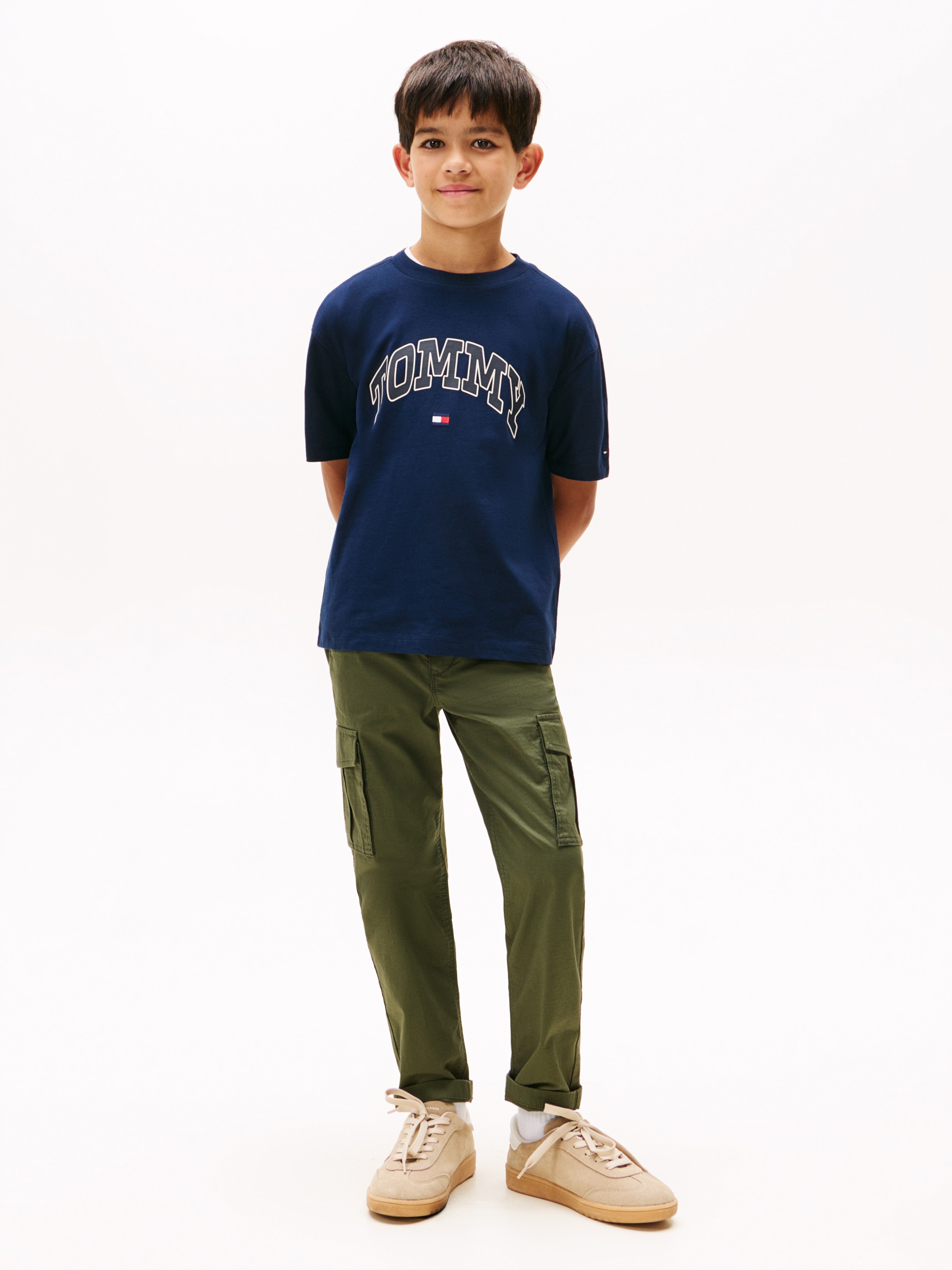 Tommy Hilfiger T-Shirt »VARSITY RAISED PRINT TEE SS«, Kinder bis 16 Jahre