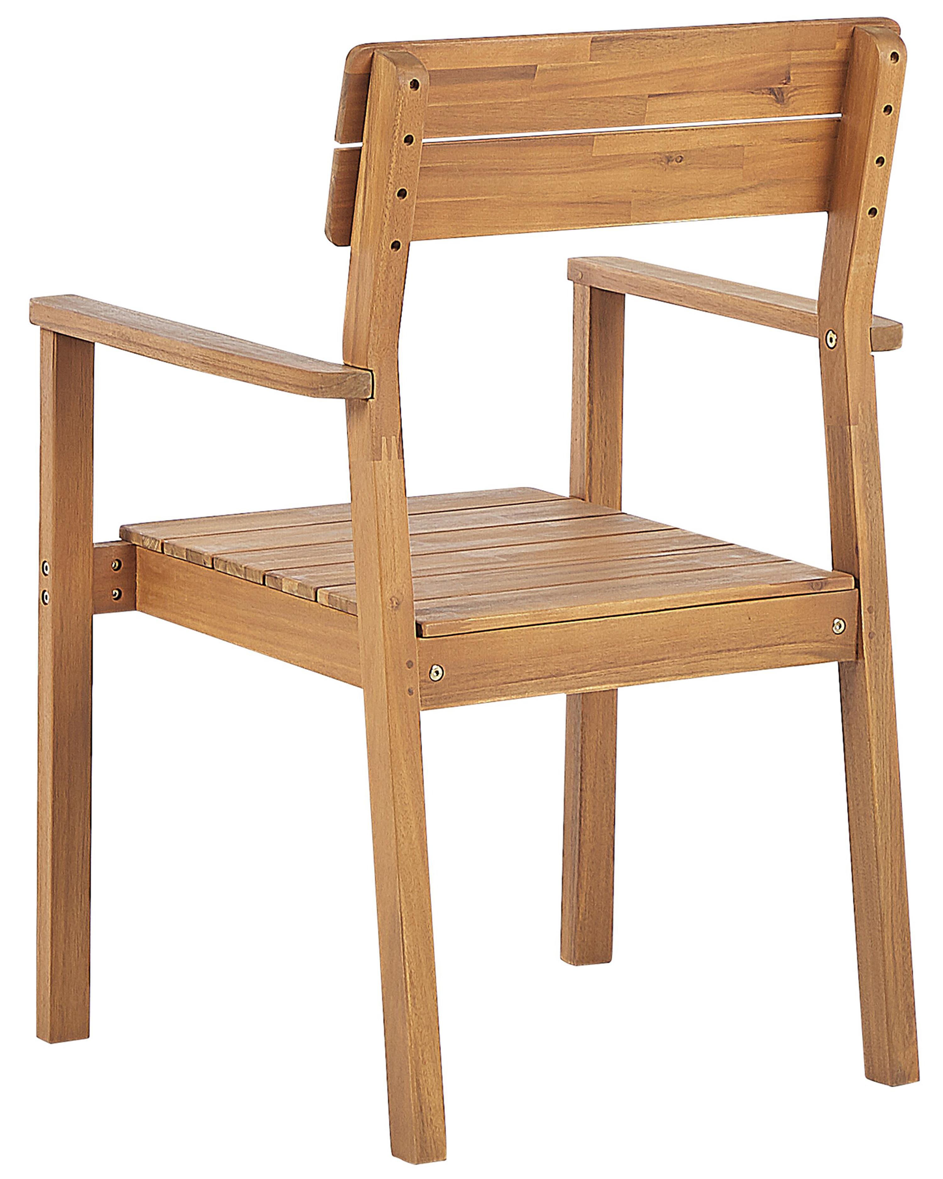 Set van 4 tuinstoelen FORNELLI Acaciahout Bruin