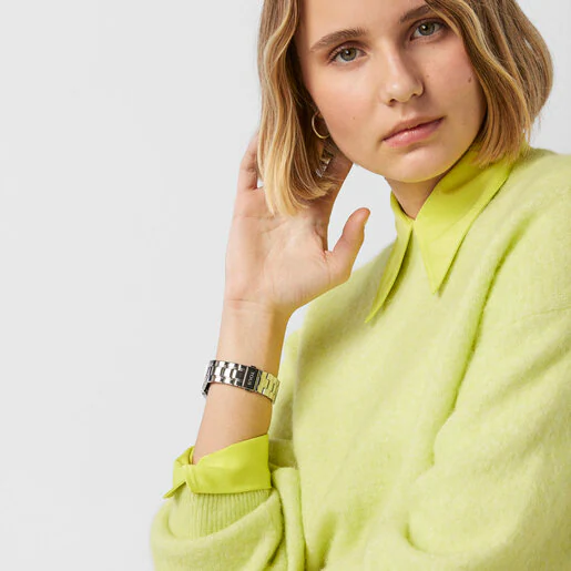 Relógio smartwatch B-Connect de aço