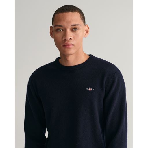 GANT Crewneck Sweater, Marine, XL