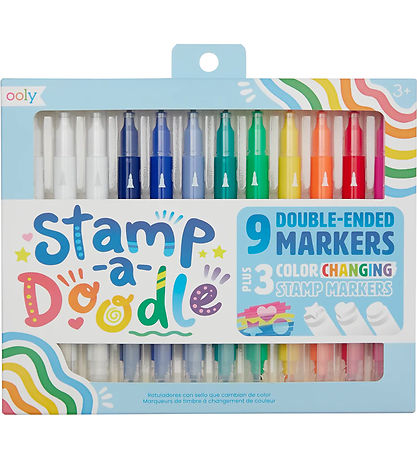 Ooly Doppelseitig Filzstifte - 9 st. - Stamp-A-Doodle