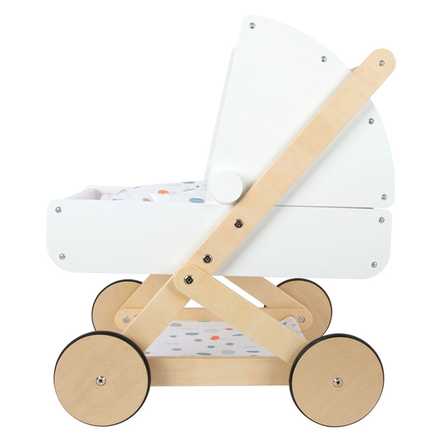 Small Foot-Houten Poppenwagen Little Button