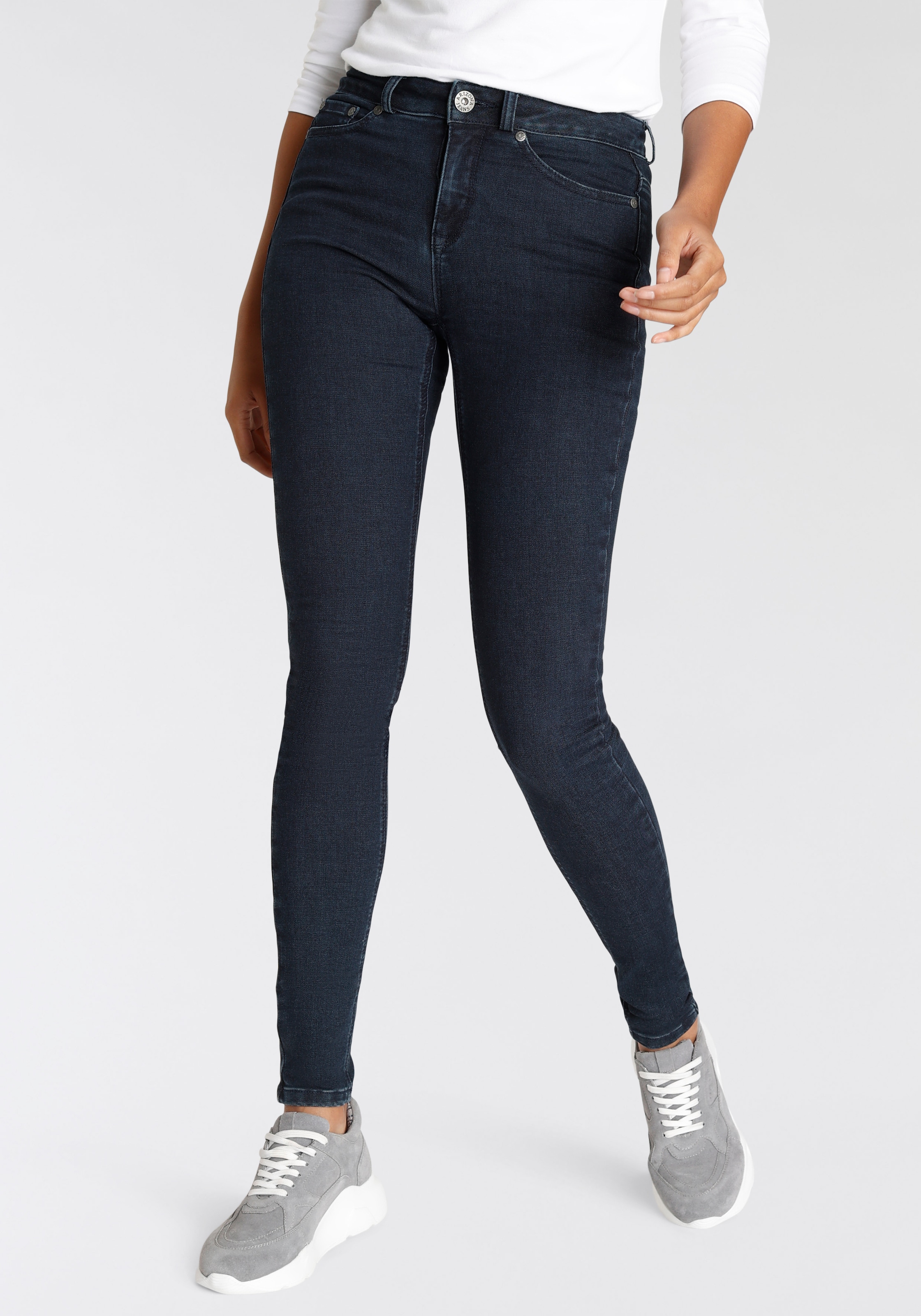 Arizona Skinny-fit-Jeans »Ultra Soft«, hohe Leibhöhe,  lang,  aus Baumwolle, Polyester und Elasthan