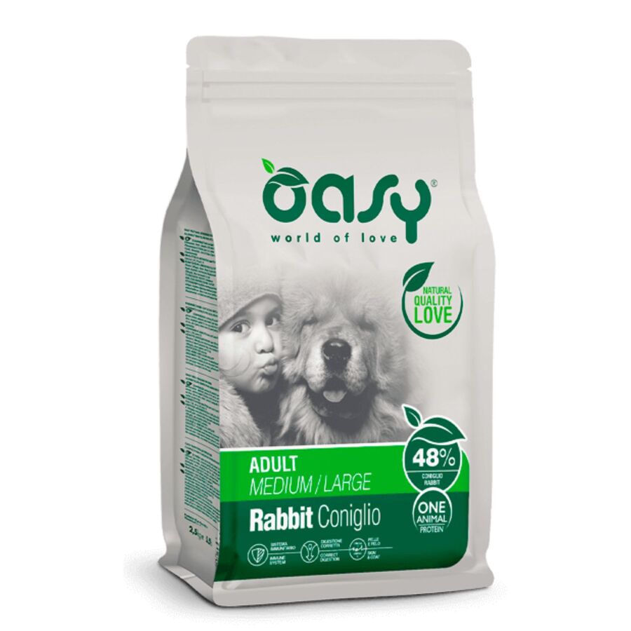 OASY ONE PRO ADULT DOG M/L RABBIT 12KG