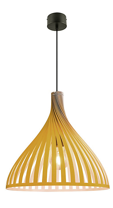 Suspension Crozon GoodHome E27 jaune jaune