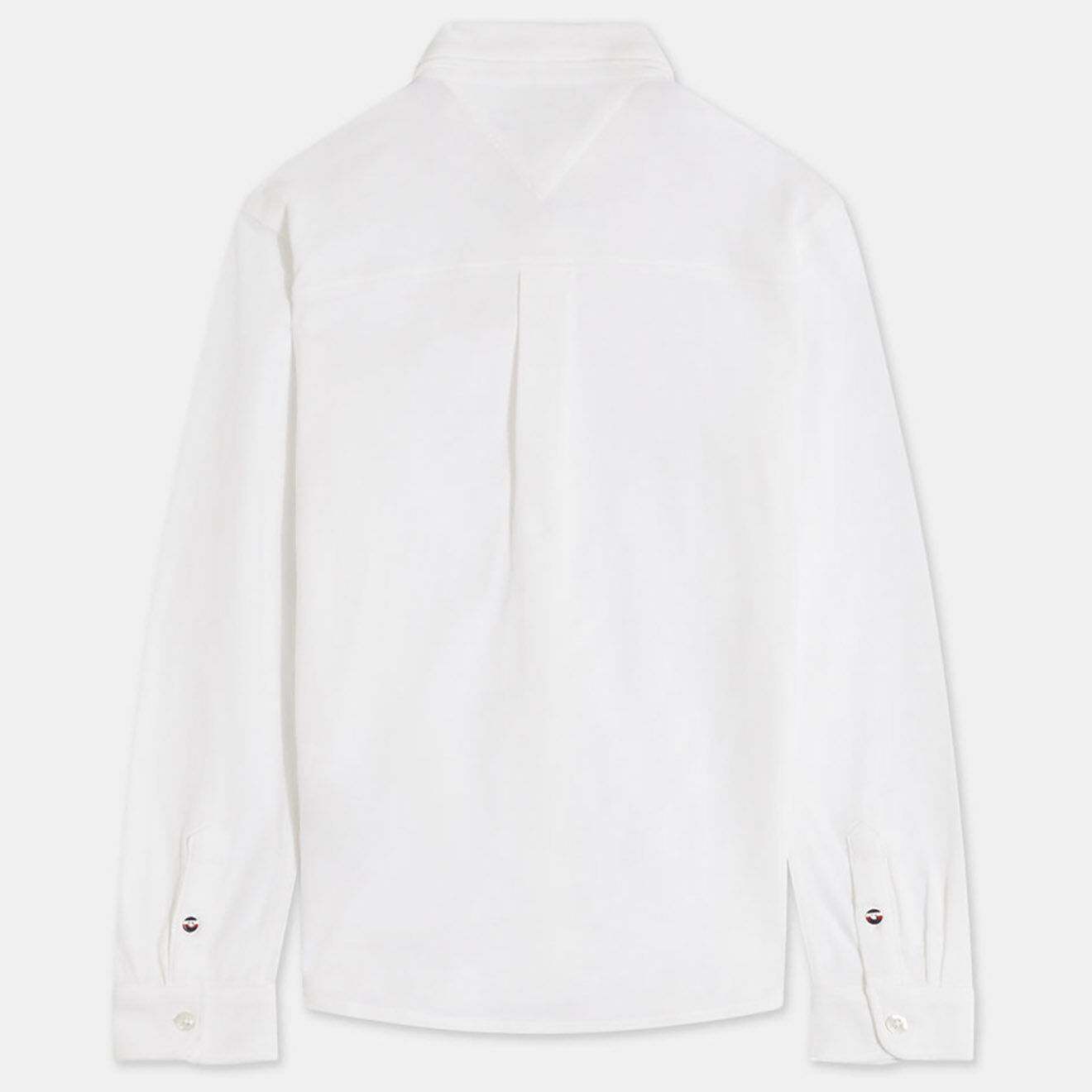 Tommy Hilfiger Chemise droite Petit Flag blanche