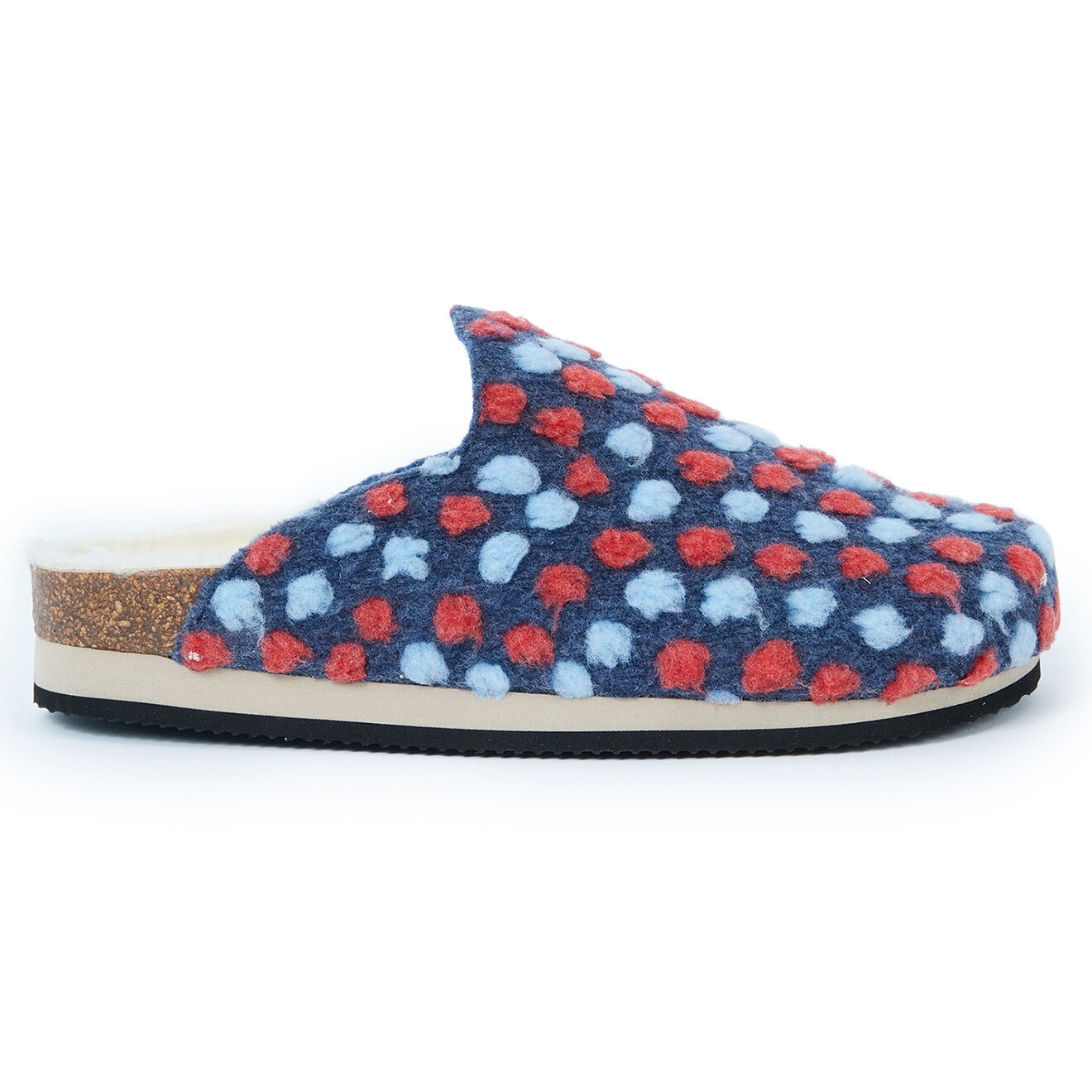 Mandèl Chaussons Angel Dots bleu marine/bleu ciel/rose