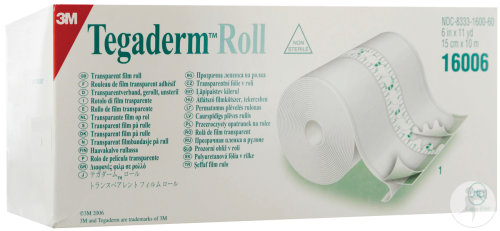 3M Tegaderm Roll Film Transparent 15cm x 10m Rouleau 1 (16006)