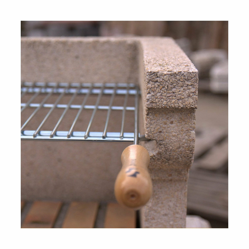 Papillon 8160400 8160400-grille de barbecue extensible, 60 x 40 cm, extensible de 62 à 72 cm, acier, 600x400 mm