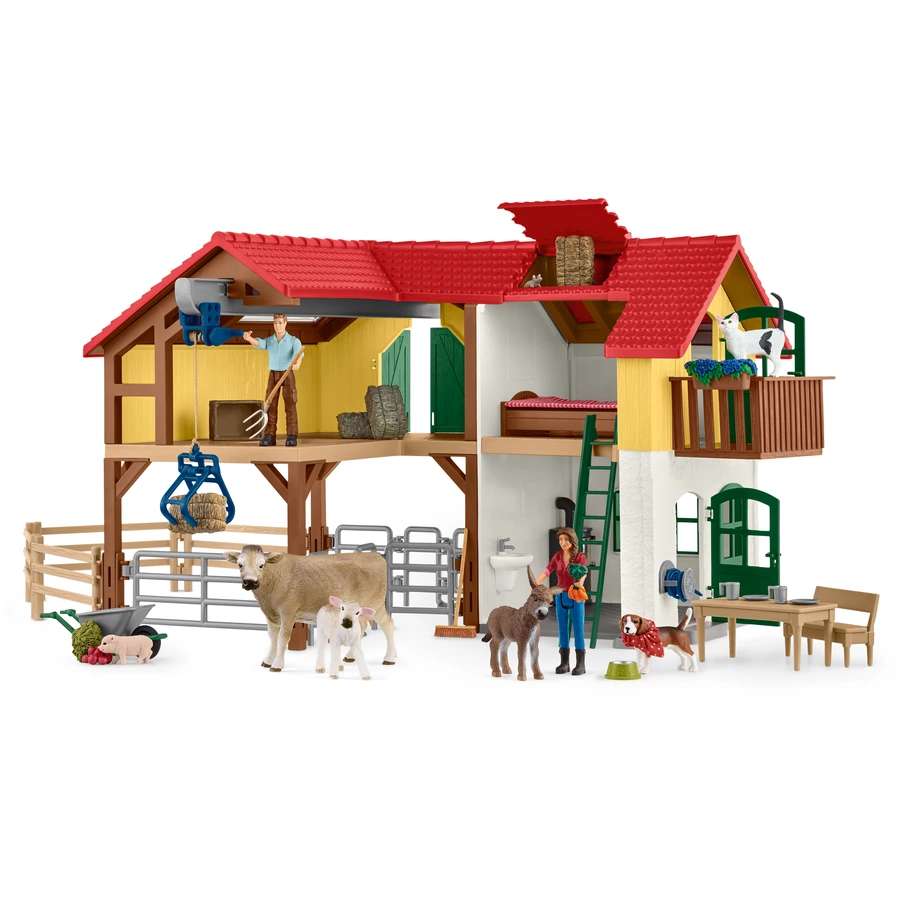 schleich® Bauernhaus mit Stall und Tieren 42407