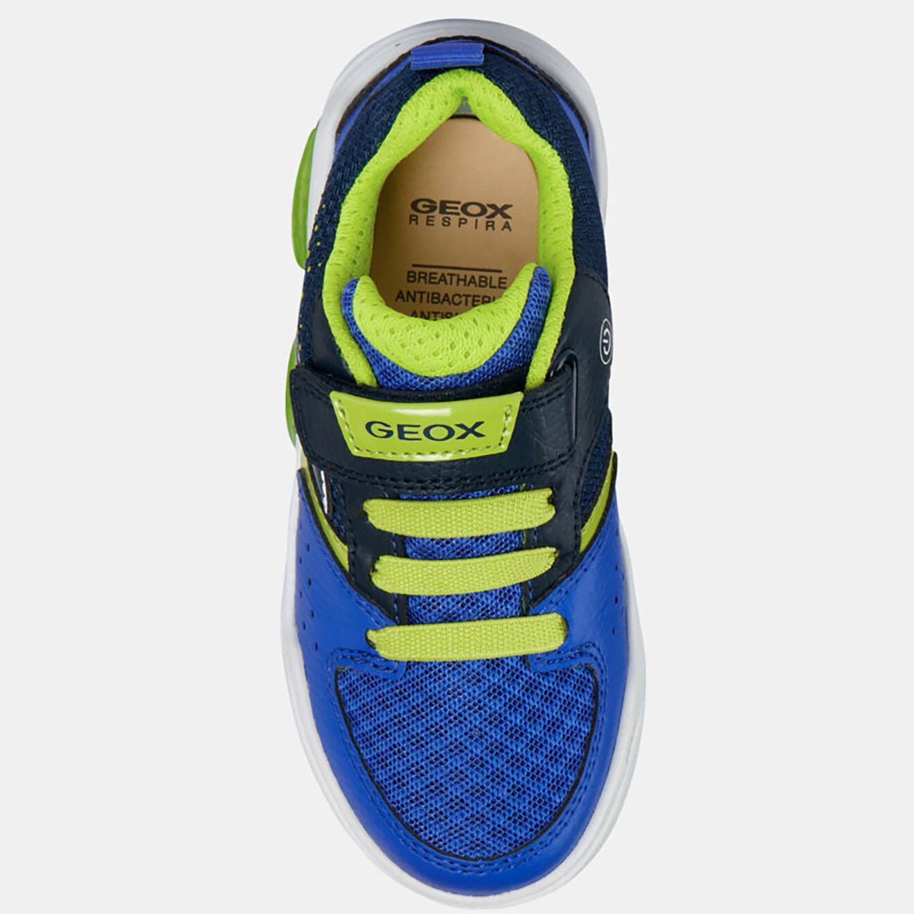 Geox Baskets Illuminus bleu/vert