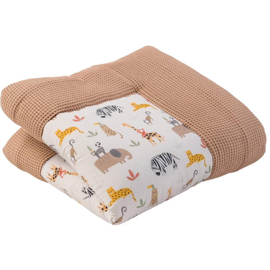 Ullenboom Krabbeldecke Waffelpique Motiv Sand Savanne 100x100 cm