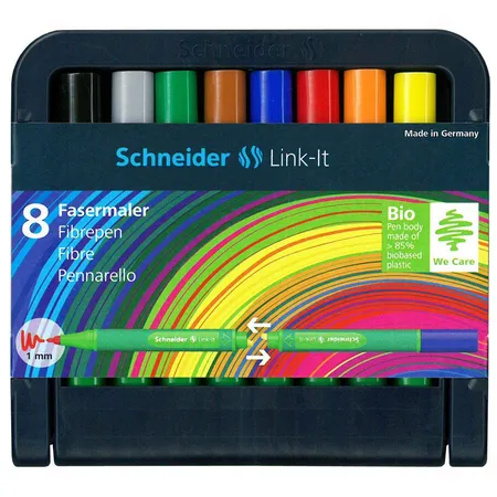 Schneider Fasermaler Link-It, 1,0 mm, 8er-Stiftebox