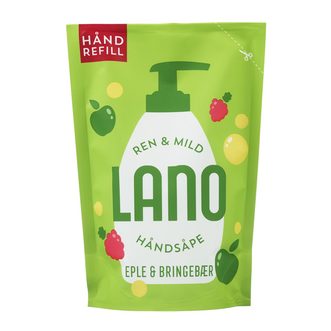 Eple Bringebær Håndsåpe Refill 300 ml