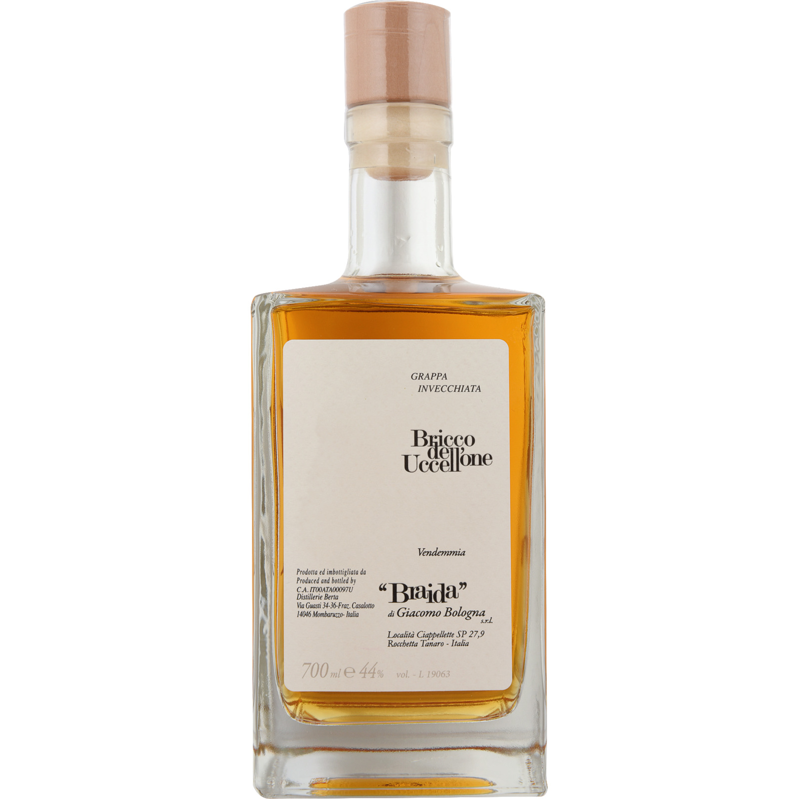 Grappa Bricco dell'Uccellone 70 cl