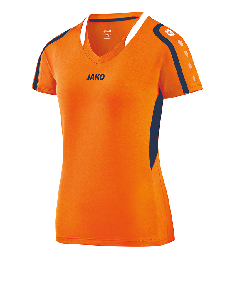 JAKO Block Trikot Damen Orange Blau F19