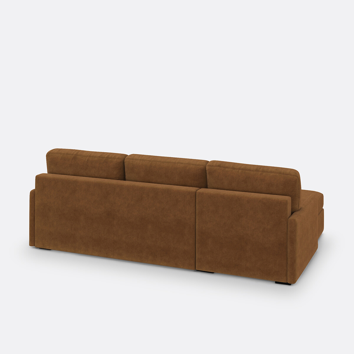 LA REDOUTE INTERIEURS<br>Sofá-cama de canto em veludo, espuma Marta