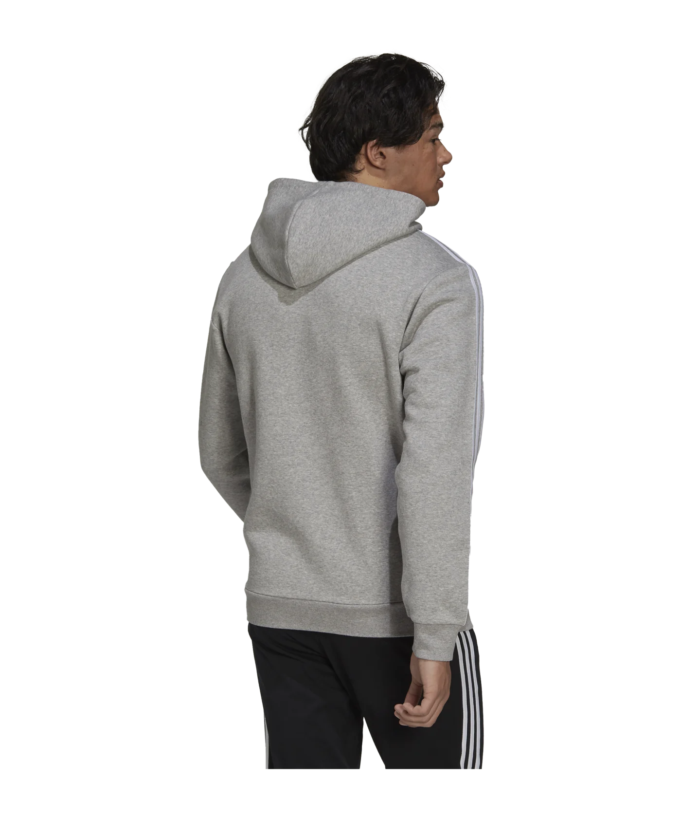adidas Essentials 3S Hoody Grau Blau Weiss